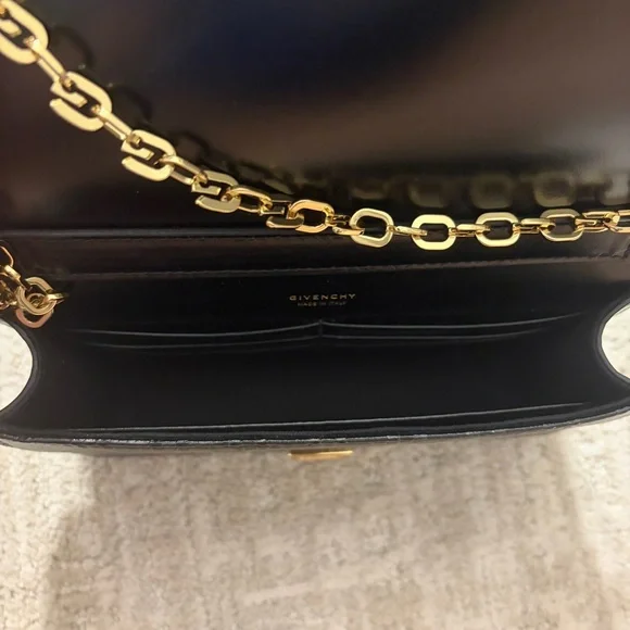 Givenchy 4G black coated canvas wallet on chain bag NEW - Picture 14 of 16